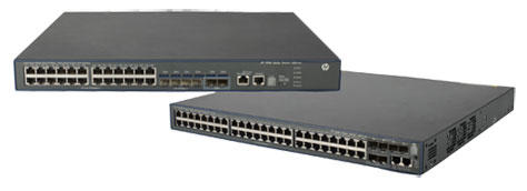 HP 5500-48G-PoE+-4SFP HI 10/100/1000 / 10Gbe Switch with 2 Slots JG542A